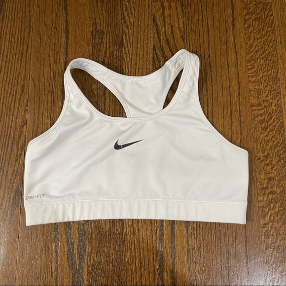 Nike Other - Nike pro Dri fit Women’s sports bra in White Size Large Running Yoga Workout